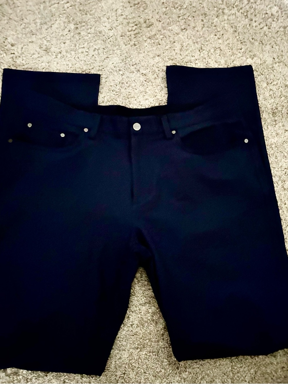 Men’s Greg Norman Collection Slim Straight Navy Pants